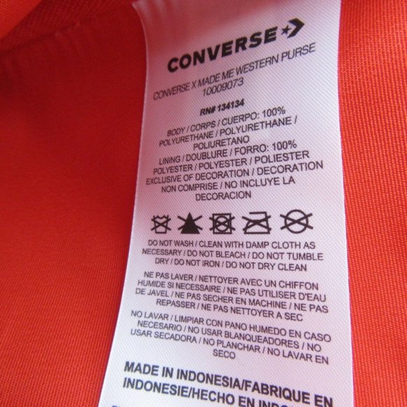Converse x Mademe Purse Bag Pink Fiery Red NEW - Picture 11 of 15